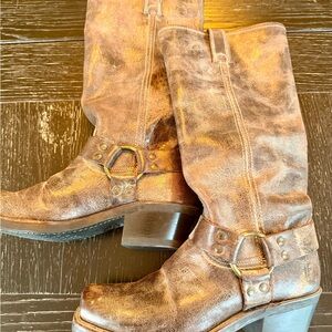 Frye Harness Leather Women's Boots, Size 7